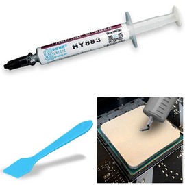 OcioDual Thermal Paste Halnziye HY883 6.5W/MK (2g), Thermal Paste CPU for Processor, CPU Thermal Paste, Non-Conductive, Dissipative, Thermal Paste, Heatsink Thermal Greas, Syringe