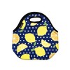 allydrew Insulated Neoprene Lunch Bag Zipper Lunch Box Tote, Lemons