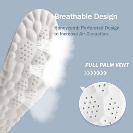 2 Pairs Cloud Soles for Men and Women Men's Comfortble Shoe Steppers Insoles Sole Inserts Memory Foam Insoles for Women/Men (US-Women-5-8.5)