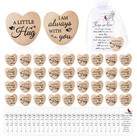 60 Sets Funeral Favors for Guests , Celebration of Life Decorations with Pocket Hug Token Red Cardinal Thank You Cards and Organza Bags for Funeral Memorial Gifts Decorations for Church Family Guest