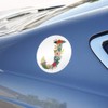 Letter J Floral Monogram Initial Automotive Car Window Locker Circle