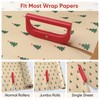 2 Pack Wrapping Paper Cutter, Pathneer Dual-Ended Gift Wrap Cutter