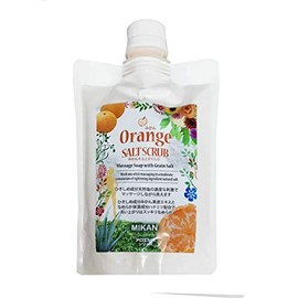 Futaba Chemicals Aloe Salt Mandarin Orange Salt Scrub, 16.9 oz (455 g), Orange Aloe Ecio Series