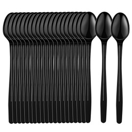 XJUULVC Long Spoon, 8.25" Disposable Plastic Ice Cream Spoons, 50Pcs Heavy Duty Plastic Sundae Spoons, Multipurpose Dessert Spoons for Smoothies Milkshakes Beer Floats