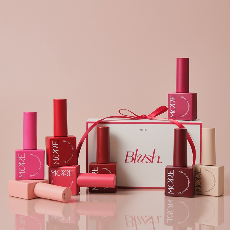 classic nail Moregel Blush Red Syrup Gel Burgundy 8-piece set