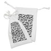 Ambesonne Jasmine Fabric Pouch Set of 2, Blossoming Jasmine Flowers