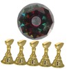 Baluue Professional Nail Art Kit Stand Sturdy Glass Nail Practice
