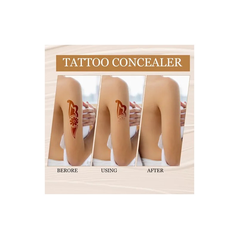 Kit Doble Cancelador Tatuaje Alta Cobertura Impermeable Neutra