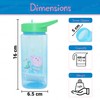 Kids Water Bottle with Straw, 420ml George Pig Plastic Water