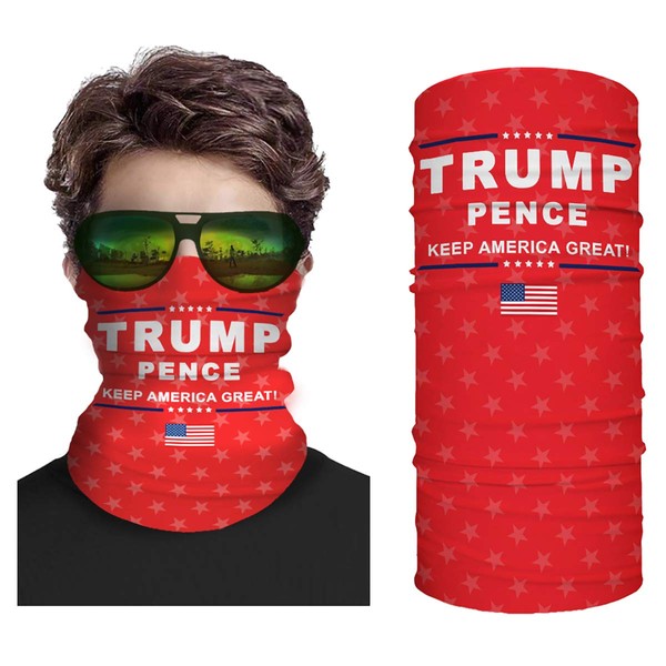 Trump 2020 Neck Gaiter Face Mask - Seamless Multifunctional Headwear