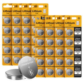 wowpower CR2025 3V Lithium Battery,40 Count Pack, Lithium Coin Battery for Key Fob, Car Remote, Glucose Monitor, CR2025 Lithium 3 Volt Cell
