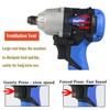 18V Cordless Impact Wrench with 6.0Ah Li-ion Battery, 1/2 Inch
