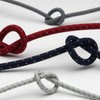 FUJIYAMA RIBBON Retroreflective Stretch Cord, 0.1 inch (3 mm), Gray,