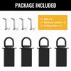 Suemoss 5/8" Heavy-Duty Stake Pocket D Rings with Anti-Loss Cord