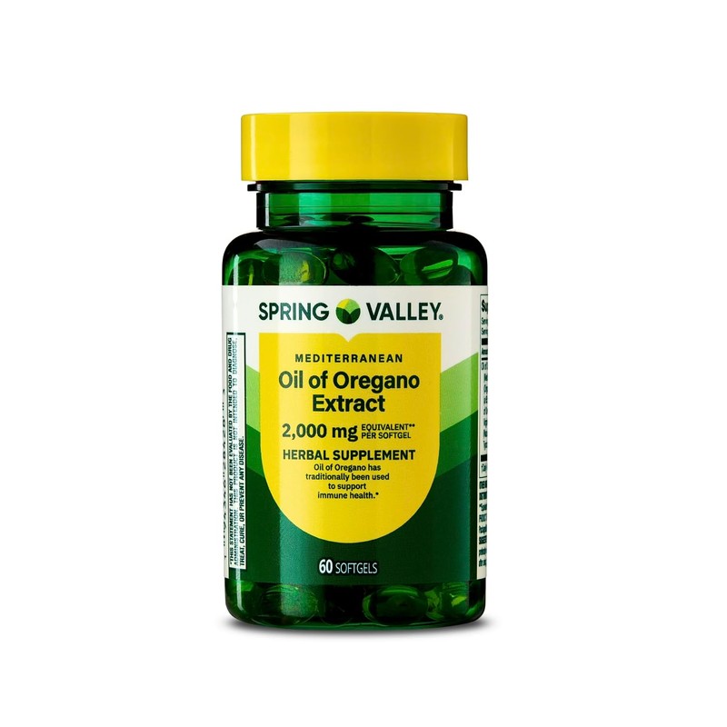 Spring Valley Mediterranean Oil of Oregano 2000 mg 60 Softgels