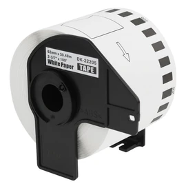 Swift Compatible DK-22205 62mm x 30.48m White Thermal Continuous Paper Tape Labels Compatible with Brother QL-1100 QL-1060N QL-570 QL-580 QL-700 QL-710W QL-800 QL-810W QL-820NWB Printers