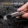 ainhue A391 Compact 3.91 inches Stonewashed TC4 Titanium Pry Bar