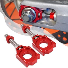BAOUFF Dirt Bike Rear Axle Blocks Chain Adjuster,CNC Chain Adjuster Tensioner with Adjustment Lever for CRF300L CRF300LA CRF300LR 2021-2024/CRF300LDA 2023-2024/CRF250L 2013-2020/CRF250LA 017-2020