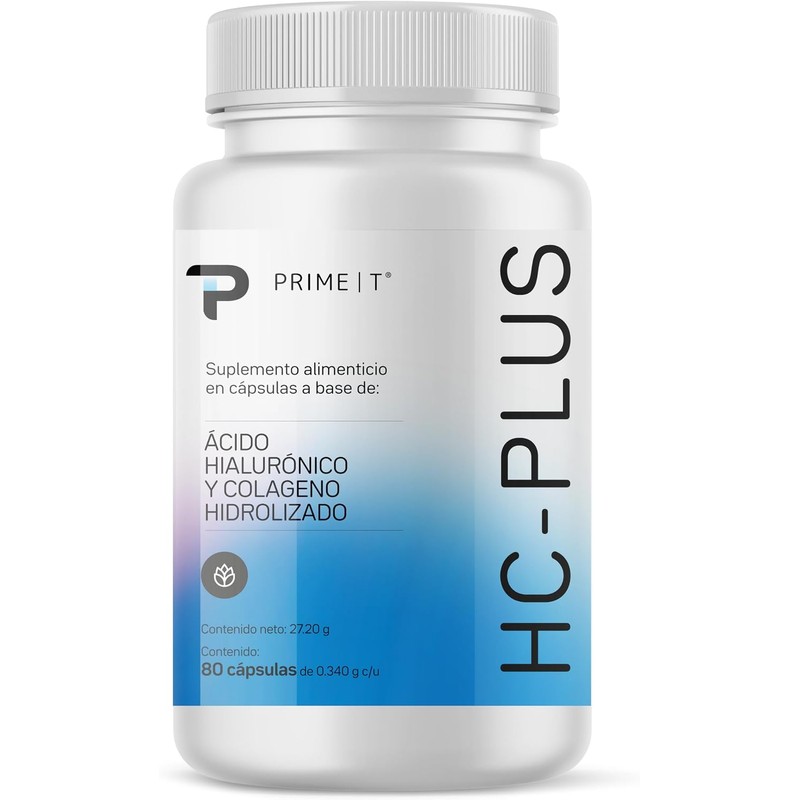 Primetech Nutrition Ácido Hialurónico Cápsulas, 80 Cápsulas 100 Mg