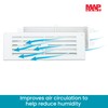 Map White Louvre Vent 229mm x 76mm (9"x3") with Detachable