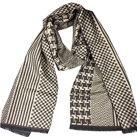 Men Scarf Winter Scarf Premium Cashmere Feeling Scarf (brown)