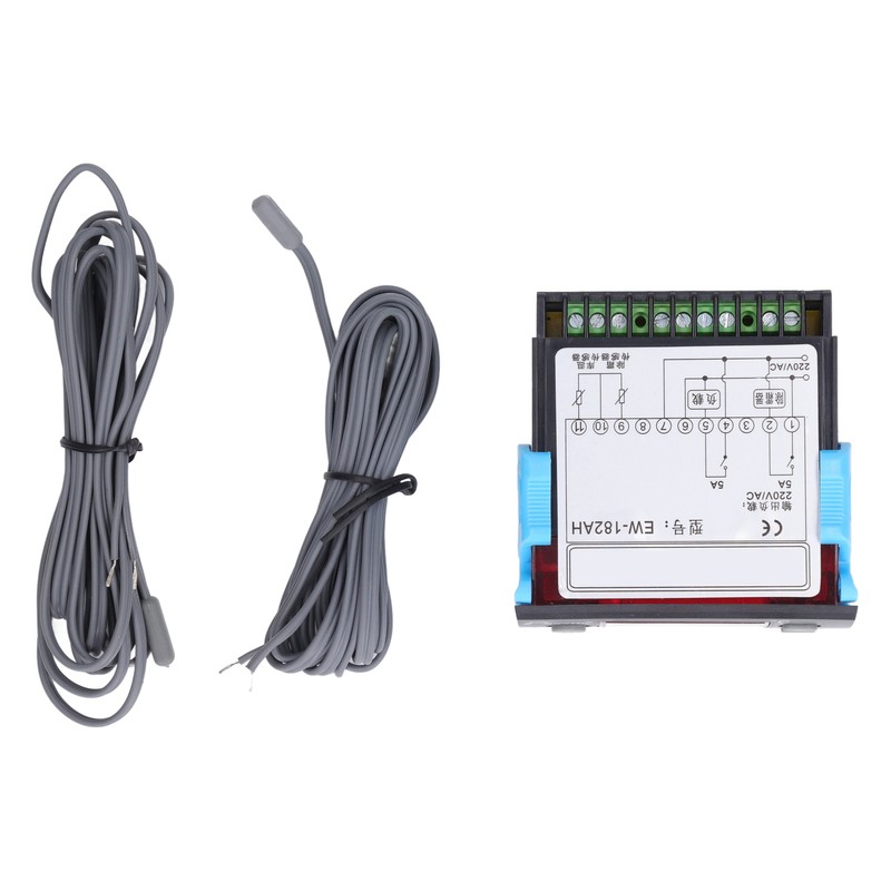 Digital Temperature Controller Dual Sense Line Temperature Defrost Sensor Thermostat
