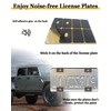 BGGTMO Mountain License Plate Frames- Gray on Black Mountain Raised,