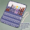 Aeelike Knitting Needle Roll Up Case Empty, Large Knitting Needle