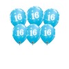 Qualatex 53444 Balloons, Blue, 16th Sparkle Latex 11-Inch