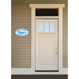 Decorative Concepts Whale Themed Home Address Small Size Welcome Sign