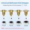 iFealClear Metal Universal Bathroom Sink Stopper, Upgraded Stainless Steel Sink