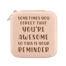 Inspirational Gifts for Women Sometimes You Forget That You Are Awesome so This Is Your Reminder Jewelry Organizer Gift for Woman Friends, Birthday Christmas Gift for Wife Coworker Teacher Nurse