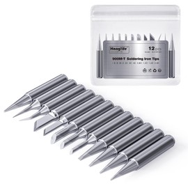 HANGLIFE 900M Soldering Iron Tips for Hakko, Yihua, Atten, Quick, Ryobi, and More Soldering Stations/Guns - Replacement Solder Tips for Welding Equipment & Accessories (12 pcs)