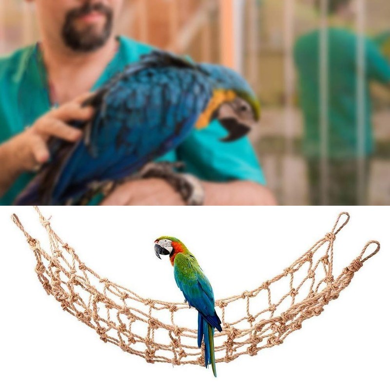 1PCS Hemp Rope, Climbing Net Hanging Swing large parrot climbing