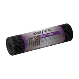 Duck Brand Select Grip EasyLiner Shelf and Drawer Liner, Non-Adhesive, 12-Inch x 10-Feet, Non-Adhesive, Black, 1359571