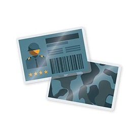 TruLam Laminating Pouches - Military-R Special Size - 2-3/8-Inch by 3-1/2-Inch - 5 Mil Thickness - 100 Per Box - Compatible with Most Pouch Laminating Machines