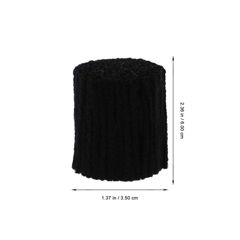 TEHAUX 10 Rolls Latch Hook Rug Yarn, Black Yarn Bundles,