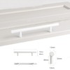 4 Pack Cabinet Pulls Stainless Steel Kitchen Cabinet Handles Flat