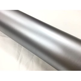 Car Wrapping Sheet, Matte Silver, 60.9 x 11.8 inches (152 x 30 cm), Wrapping Film, Matte