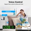 Daiilg Tuya WiFi Temperature and Humidity Alarm Clock Multi-Function LED