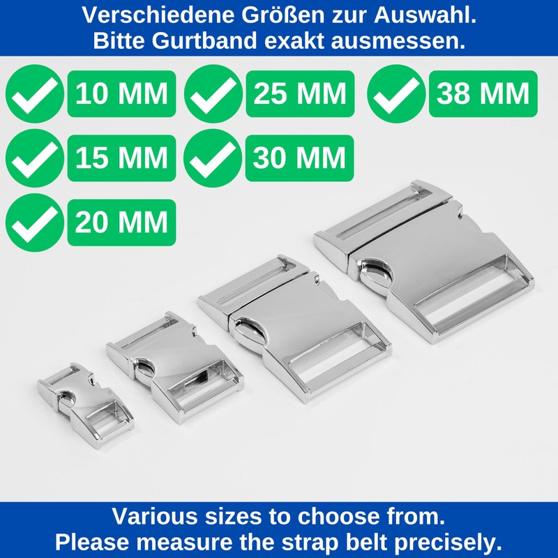 Your Day Mate Buckles, Silver, Zinc Aluminium, Click Fastener Buckle,