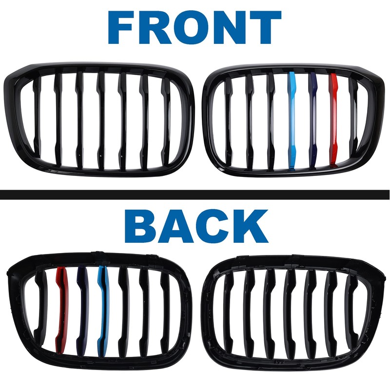 BILLDIO G01 G02 Color Grille，Front Kidney Single Slat Grill For