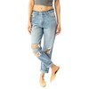 Kan Can Women's High Rise Mom Jeans L 30