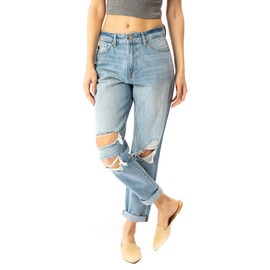 Kan Can Women's High Rise Mom Jeans L 30