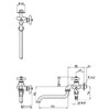 SANEI E106V-13 Dual Outlet Flexible Faucet for Irrigating, Nominal 13