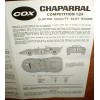 Cox Chaparral 1/24 Slot Car Racer Assembly Instruction Sheet Only
