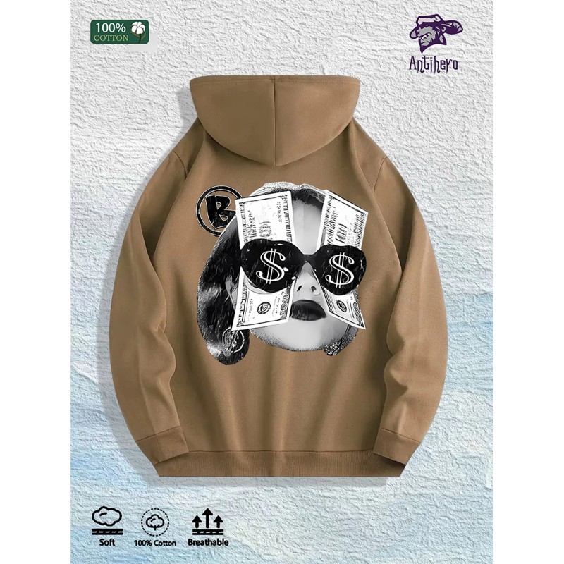 Money - Vision Graphic Hoodie 100% Cotton US Warehouse 7