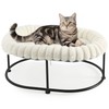 Sunhoo Elevated Cat Bed for Indoor Cats Raised Kitten Hammock