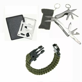 Survival Aid Camping Survival Pocket Multi Tools  Kit Outdoor Sports Camping Hiking Hunting