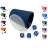 DiceCupFlex - Flexible Dice Cup with Lid Including 5 Dice